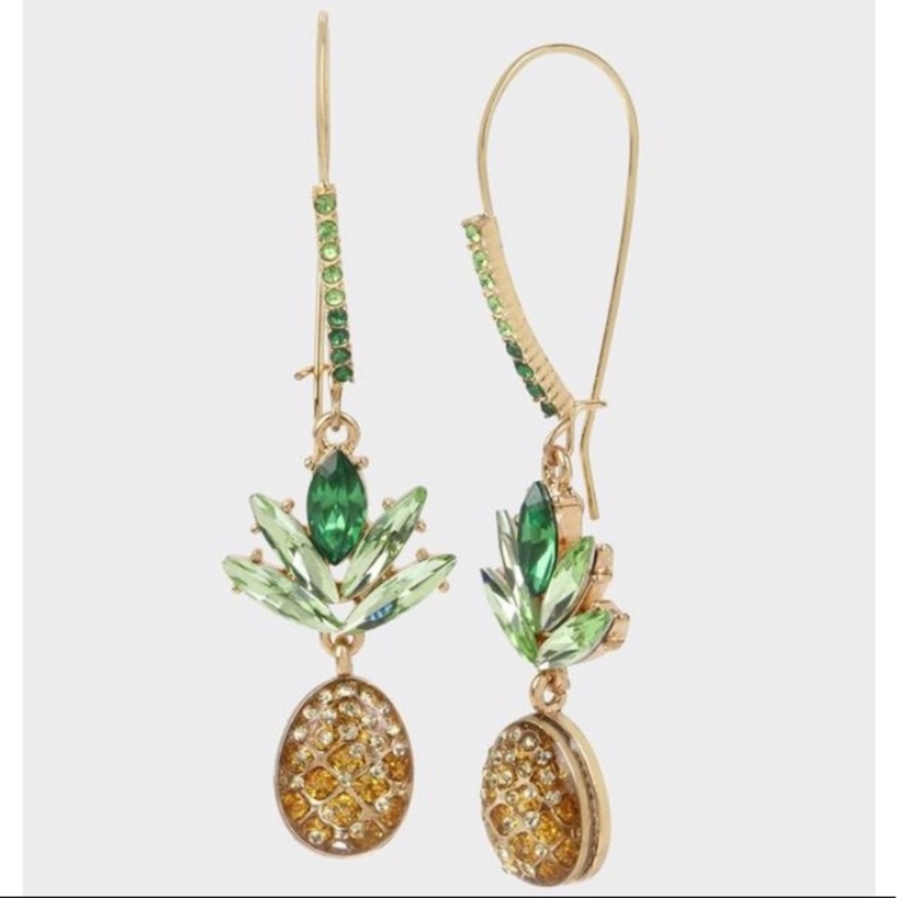 NWT Betsey Johnson Pineapple 🍍 Dangle Earrings
